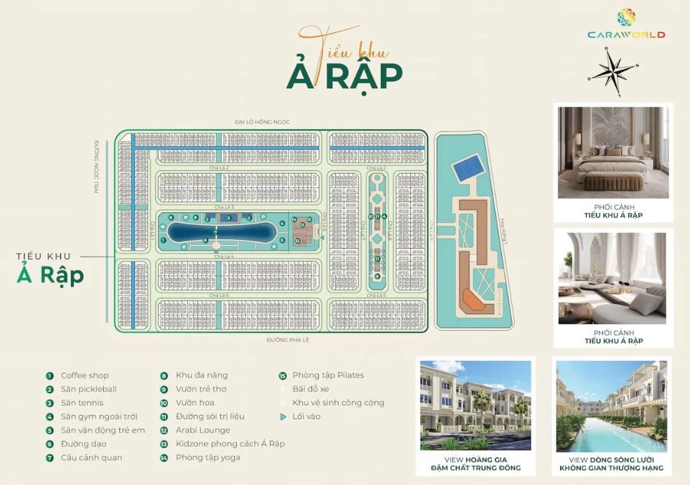 Mặt bằng tiểu khu Ả Rập