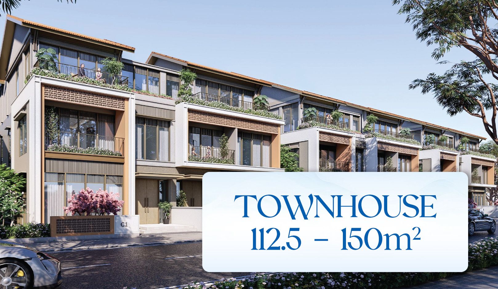 TOWNHOUSE: 112.5 – 150m2 (7.5x15 ; 7.5x20)