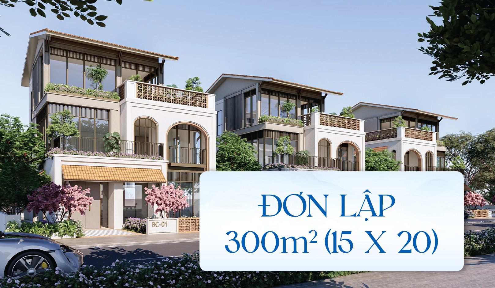 ĐƠN LẬP: 300m2 (15 x 20)