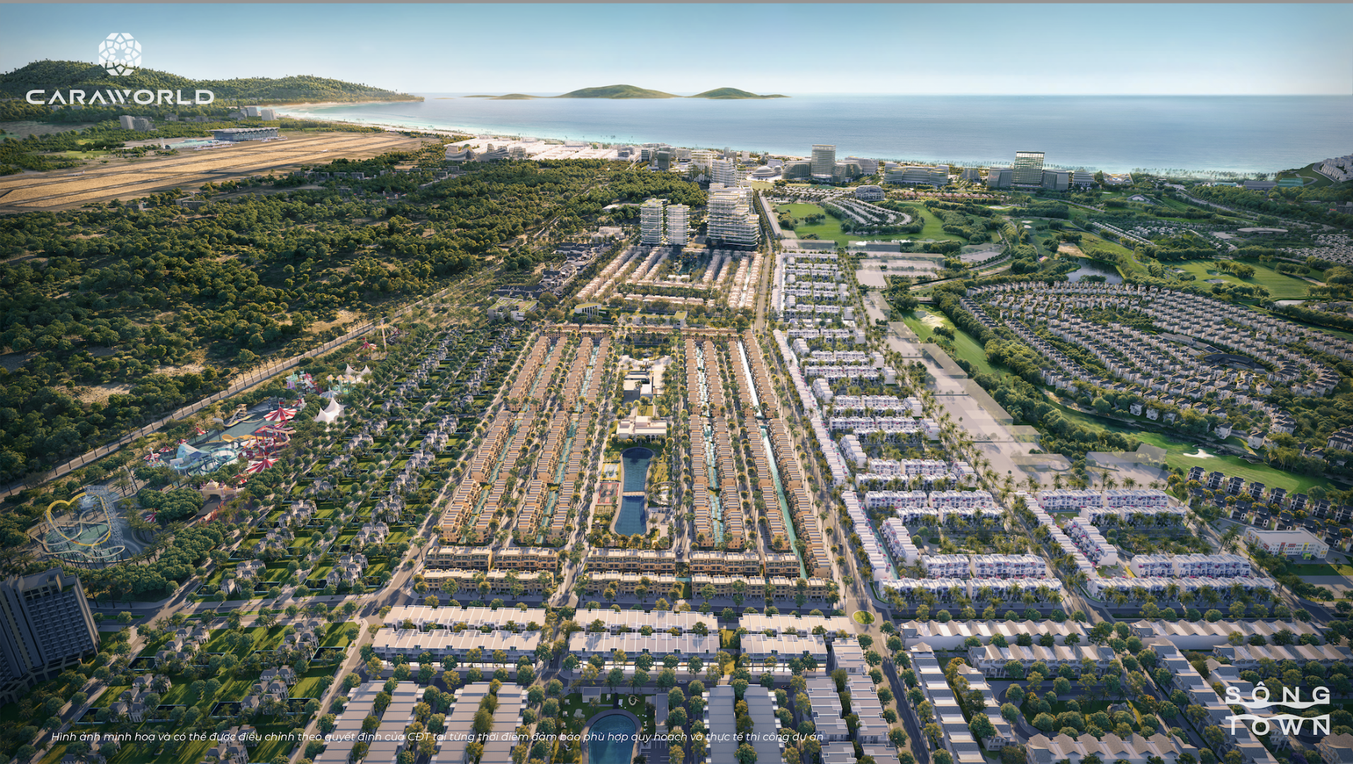 Phối cảnh Phân khu Sông Town